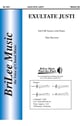 Exultate Justi SAB choral sheet music cover